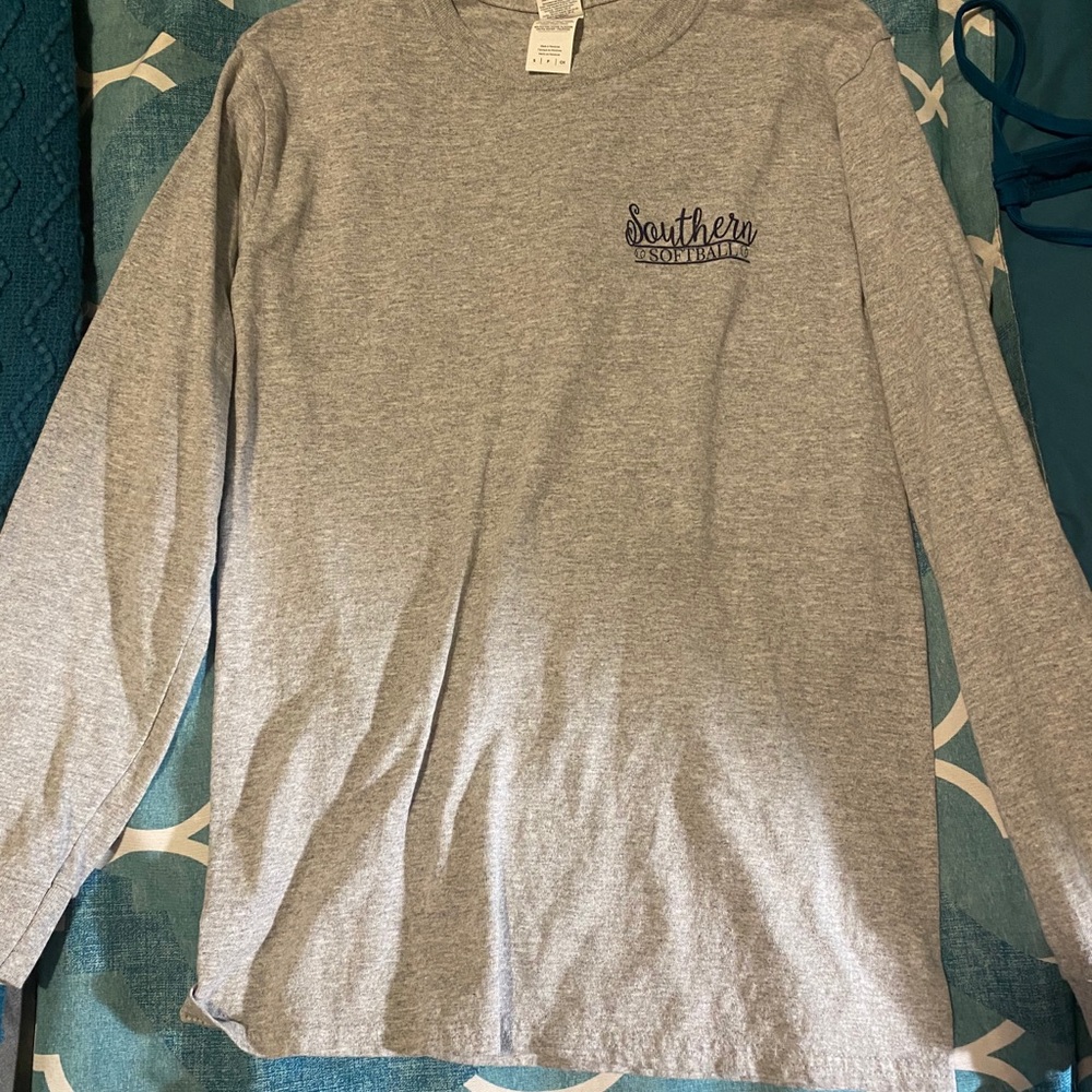 Southern softball cotton long sleeve shirt